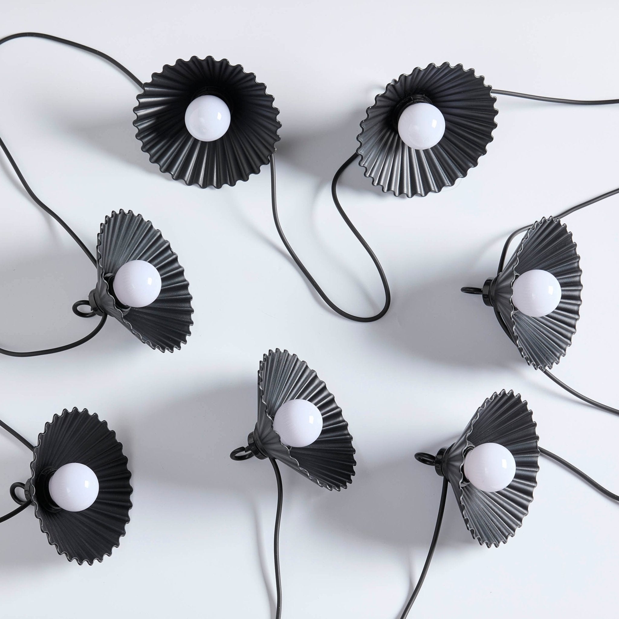 10 luci a filo per fiori da interno/esterno (alimentate a rete) - bianco