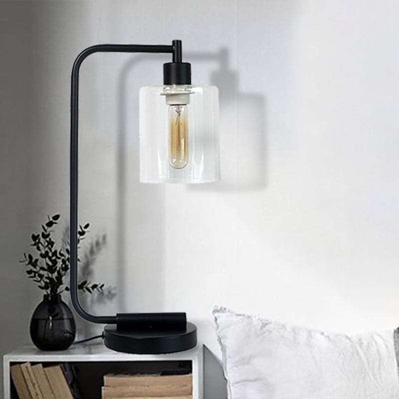 Modernalite lampada da tavolo cilindrica elegante per stile contemporaneo