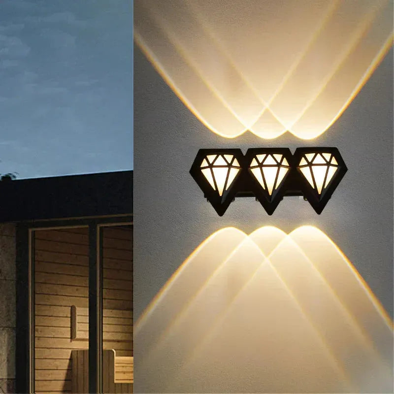 Lampada da parete moderna da esterno impermeabile led per giardini