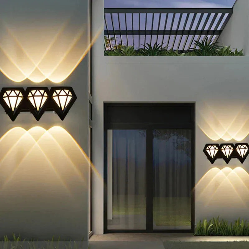Lampada da parete moderna da esterno impermeabile led per giardini
