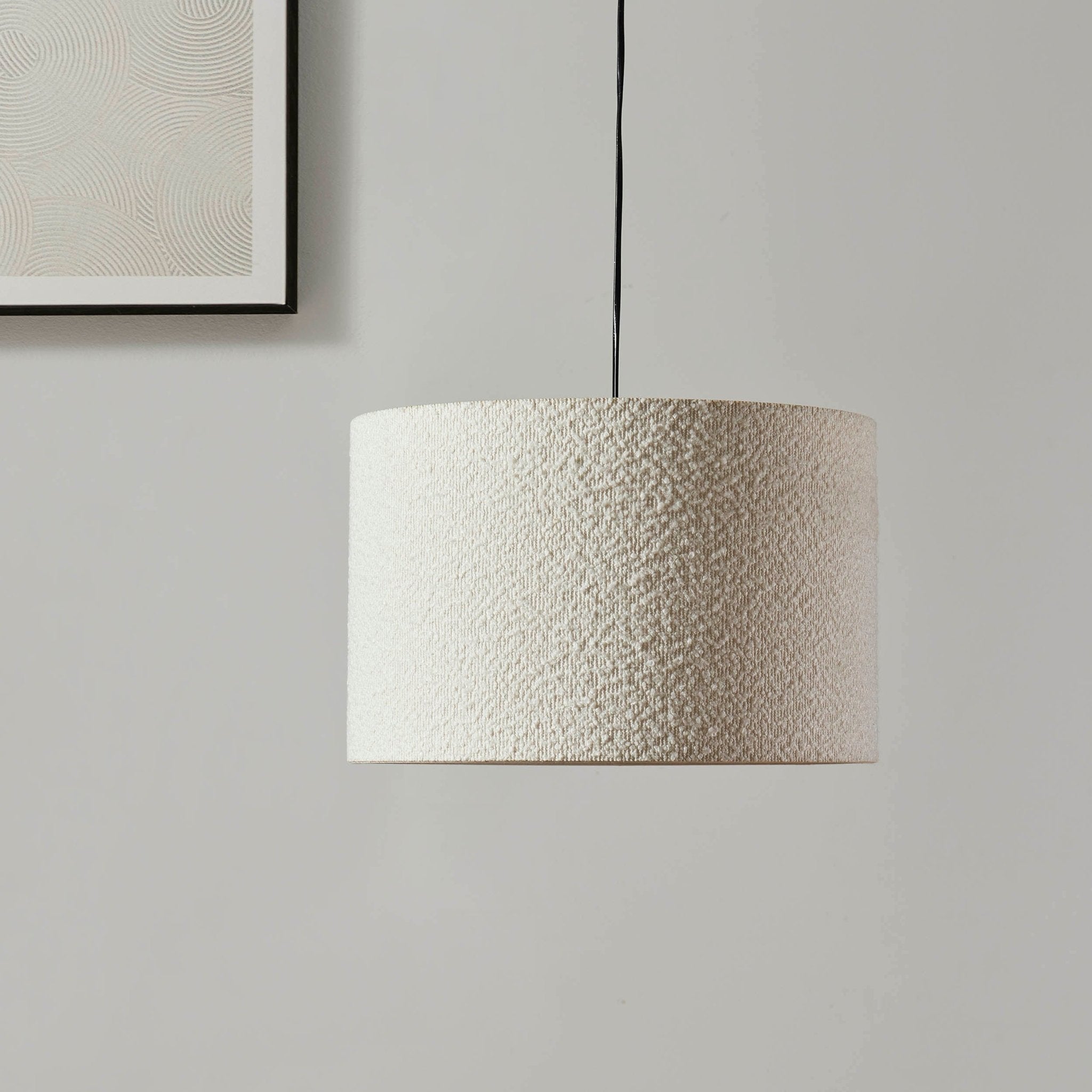 Paralume da soffitto boucle - ecru