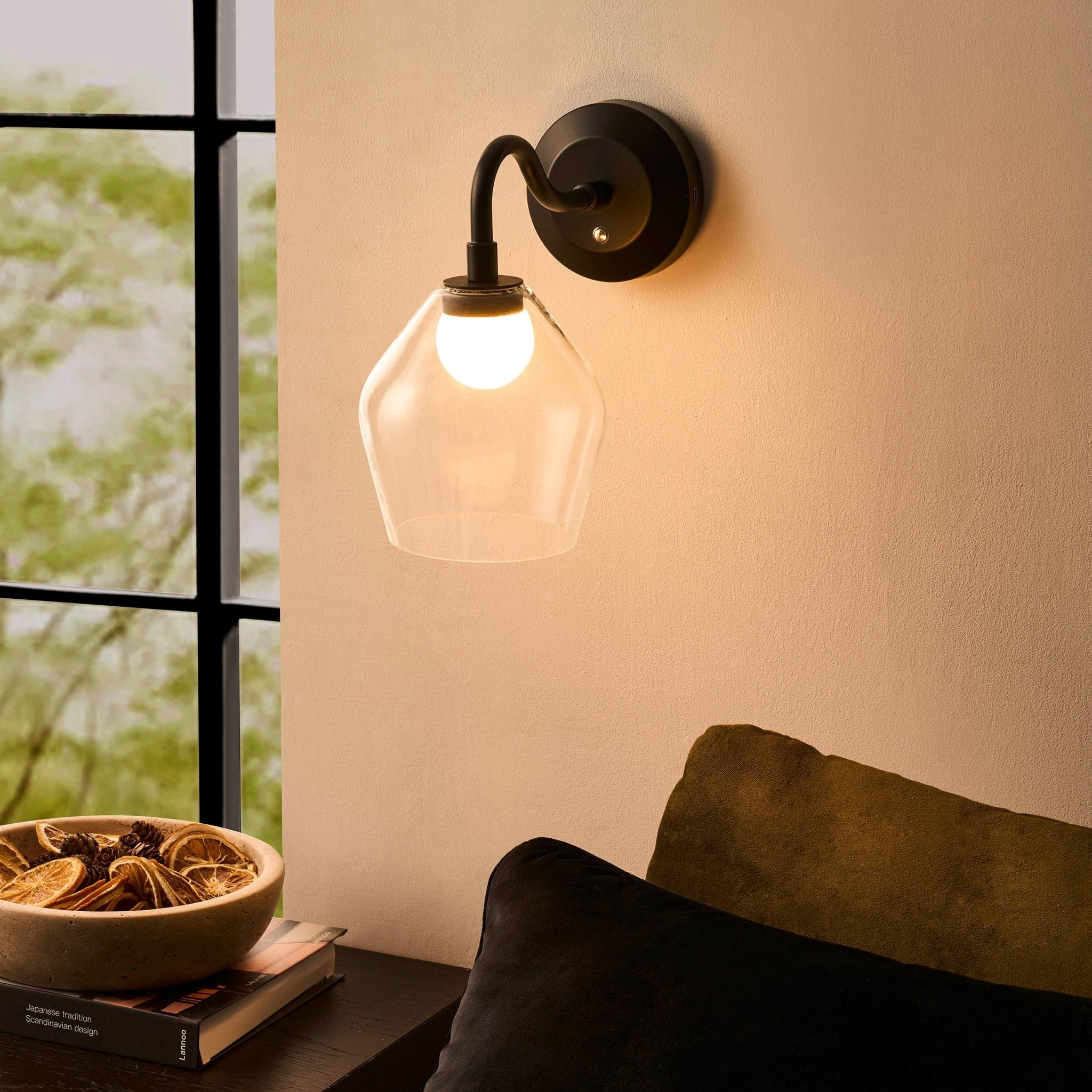 Luce da parete ricaricabile led nera - senza fili con fascino vintage per camere da letto