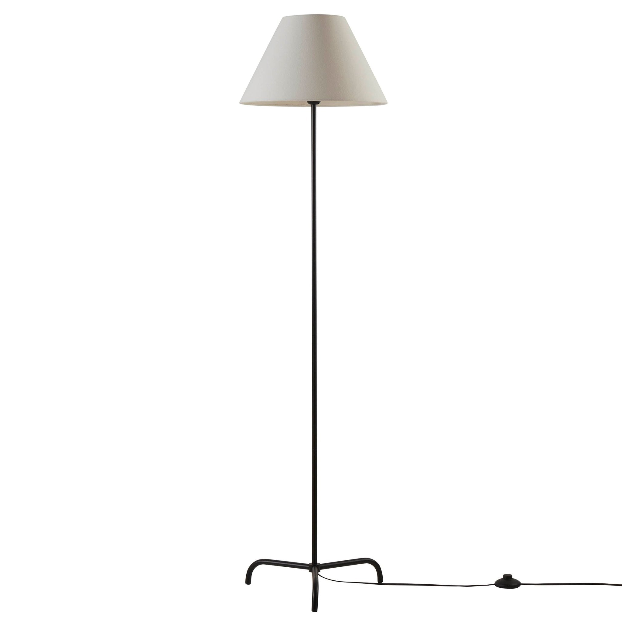 Lampada da terra minimalista sisu - nero/bianco