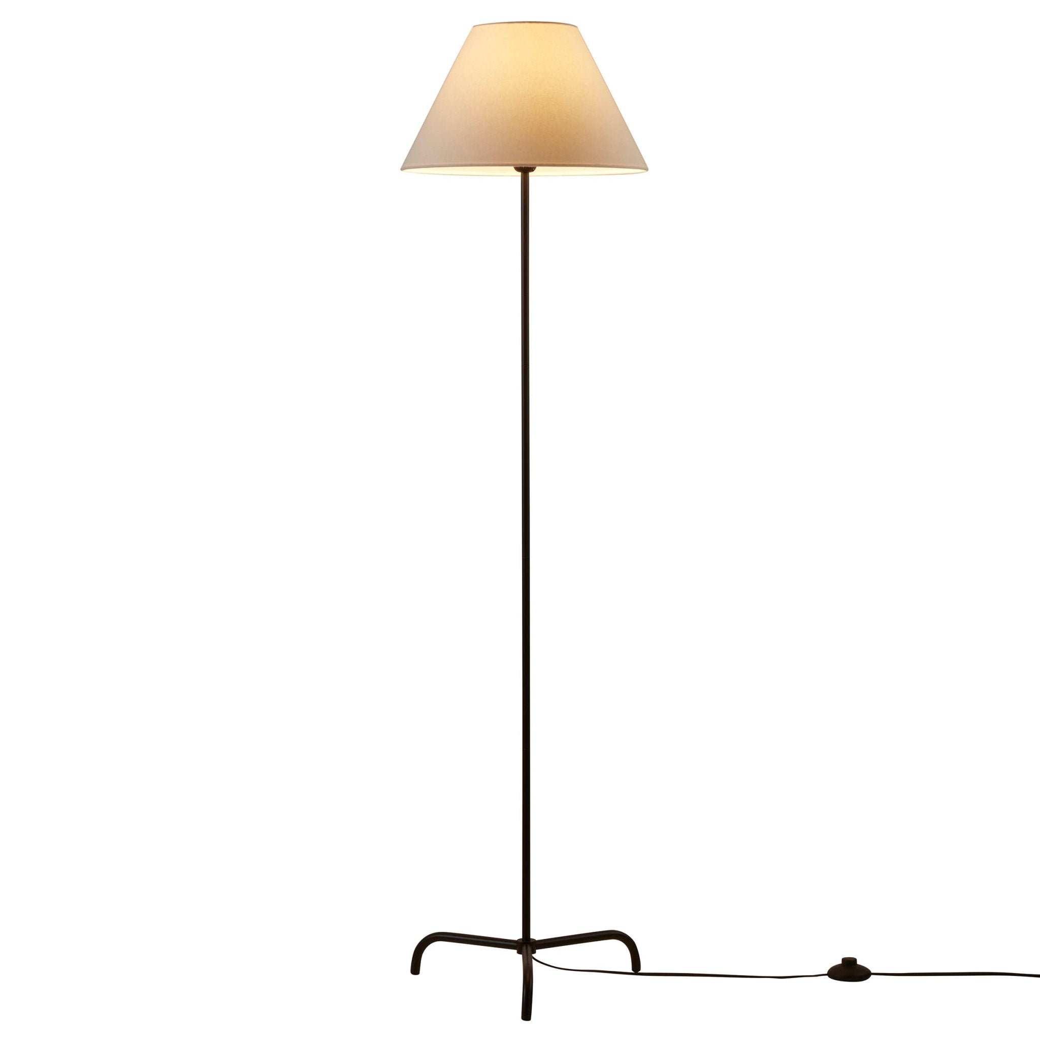 Lampada da terra minimalista sisu - nero/bianco
